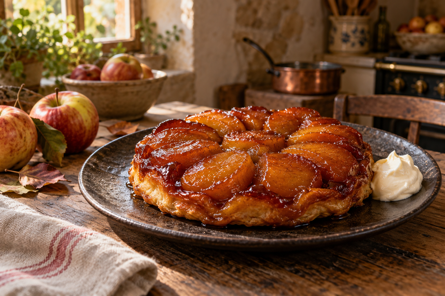 Tarte Tatin con mele caramellate